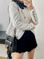 小香家-2023早春系列 Hobo嬉皮包 中號 黑色 上身圖