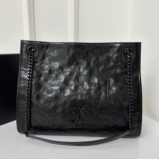 聖Y羅-Niki Shopping Bag 黑色黑鏈
