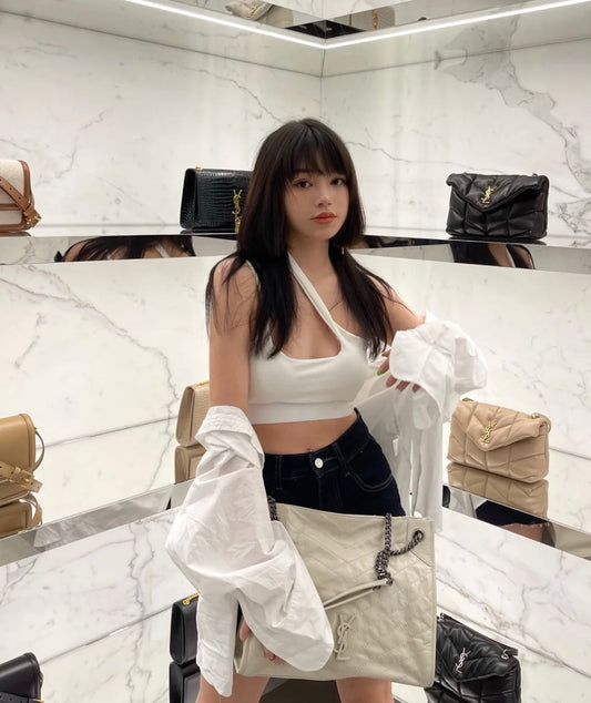 聖Y羅-Niki Shopping Bag 奶白色