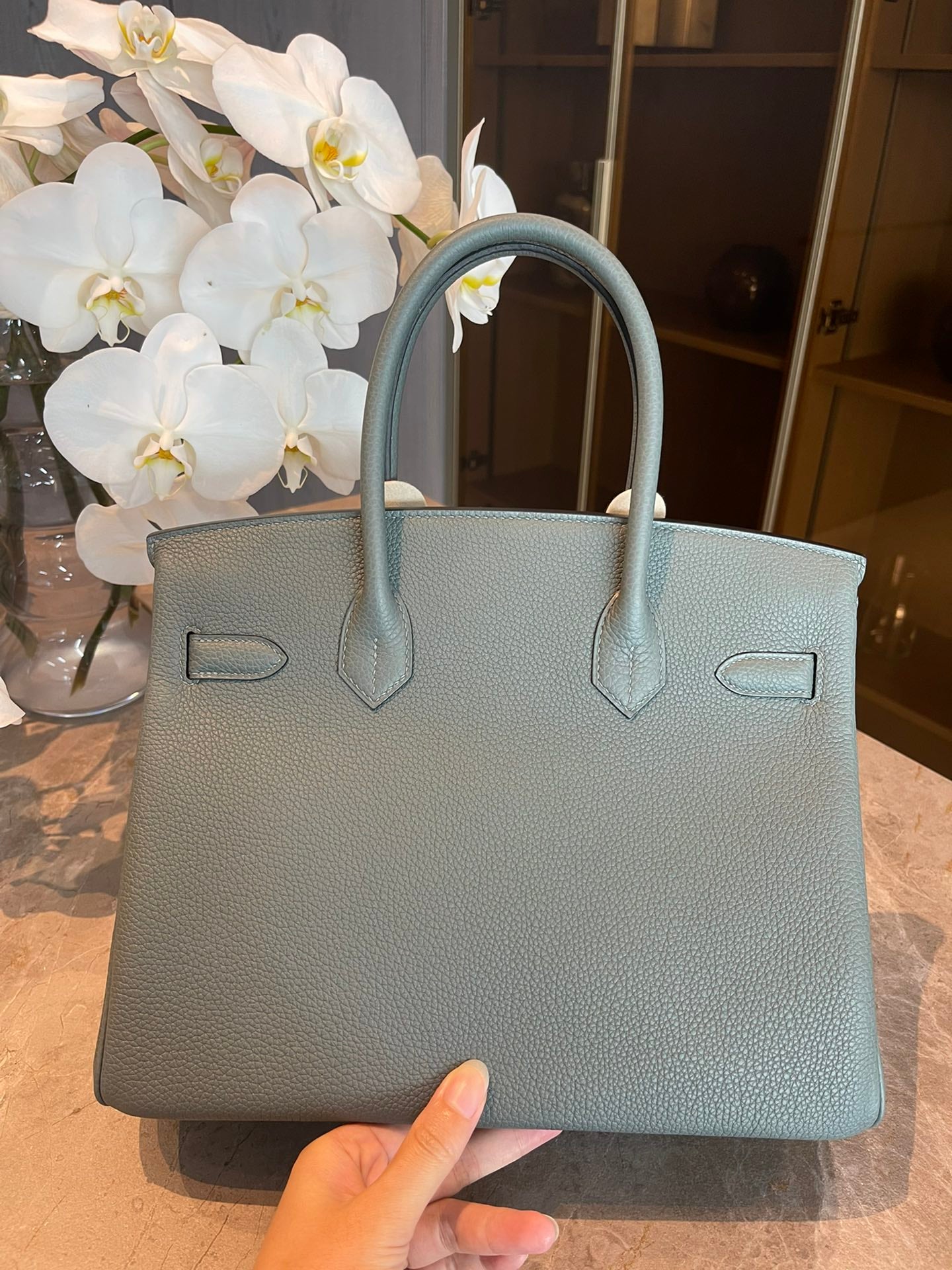 小愛款-Birkin 30 Togo 63杏仁綠 銀扣