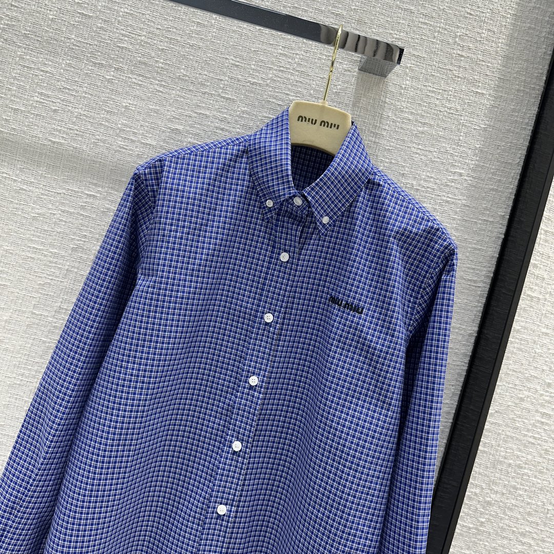 穆M家-2404 24春夏新品本季最火格紋襯衫