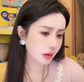 小香家-25P雙C珍珠耳環-黑色/粉色 Jennie同款