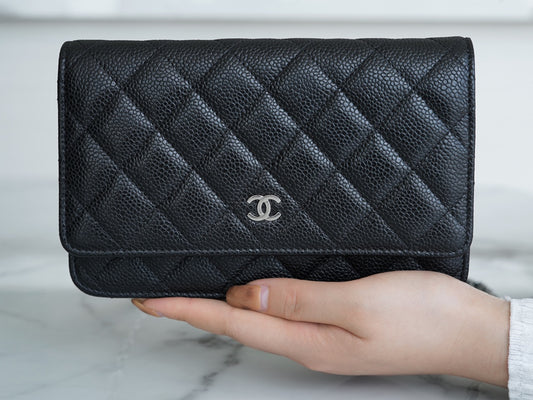 小香家-Chanel Classic WOC 荔枝皮 金扣 銀扣 鍊條包