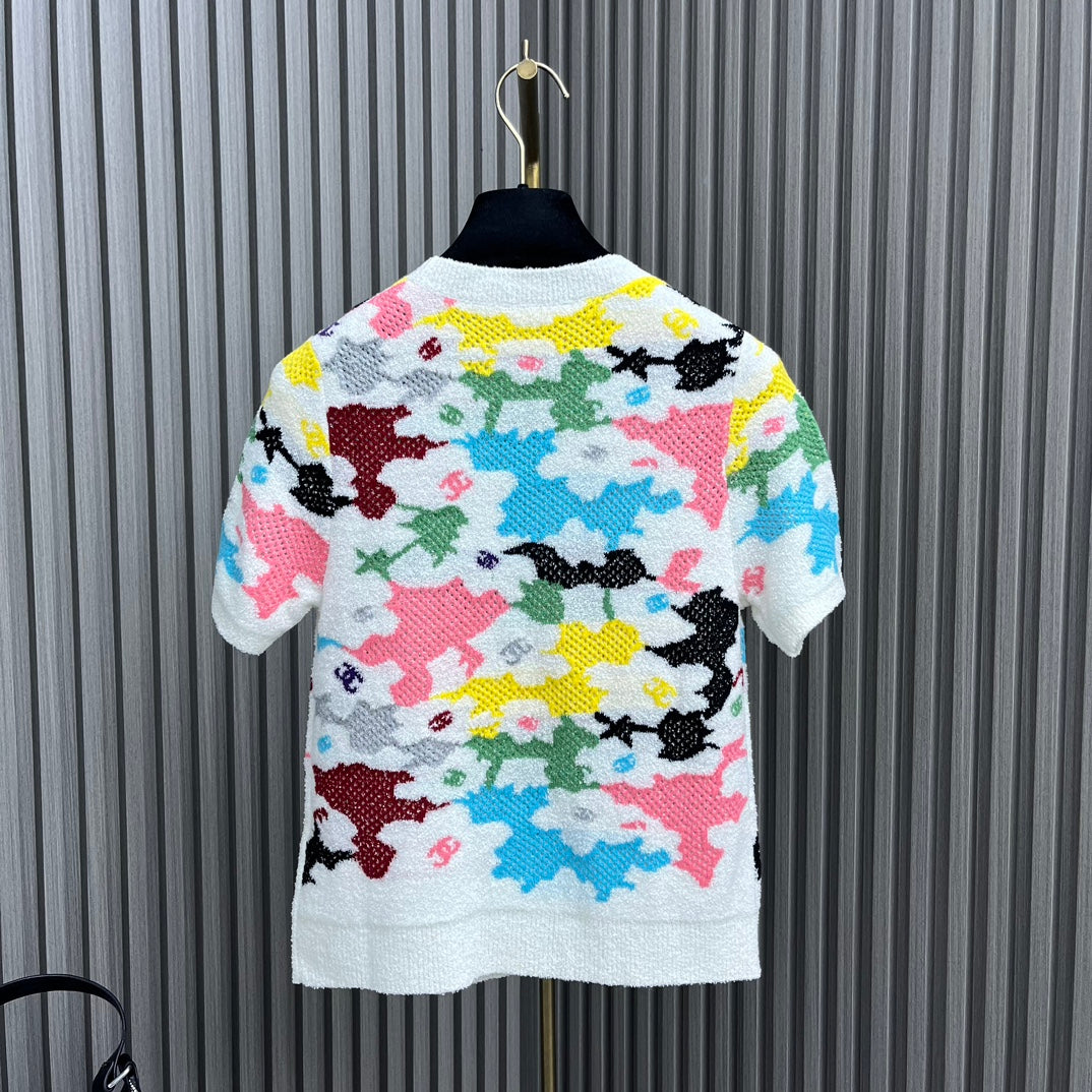 小香家-2404 24新品上架 鏤空針織上衣
