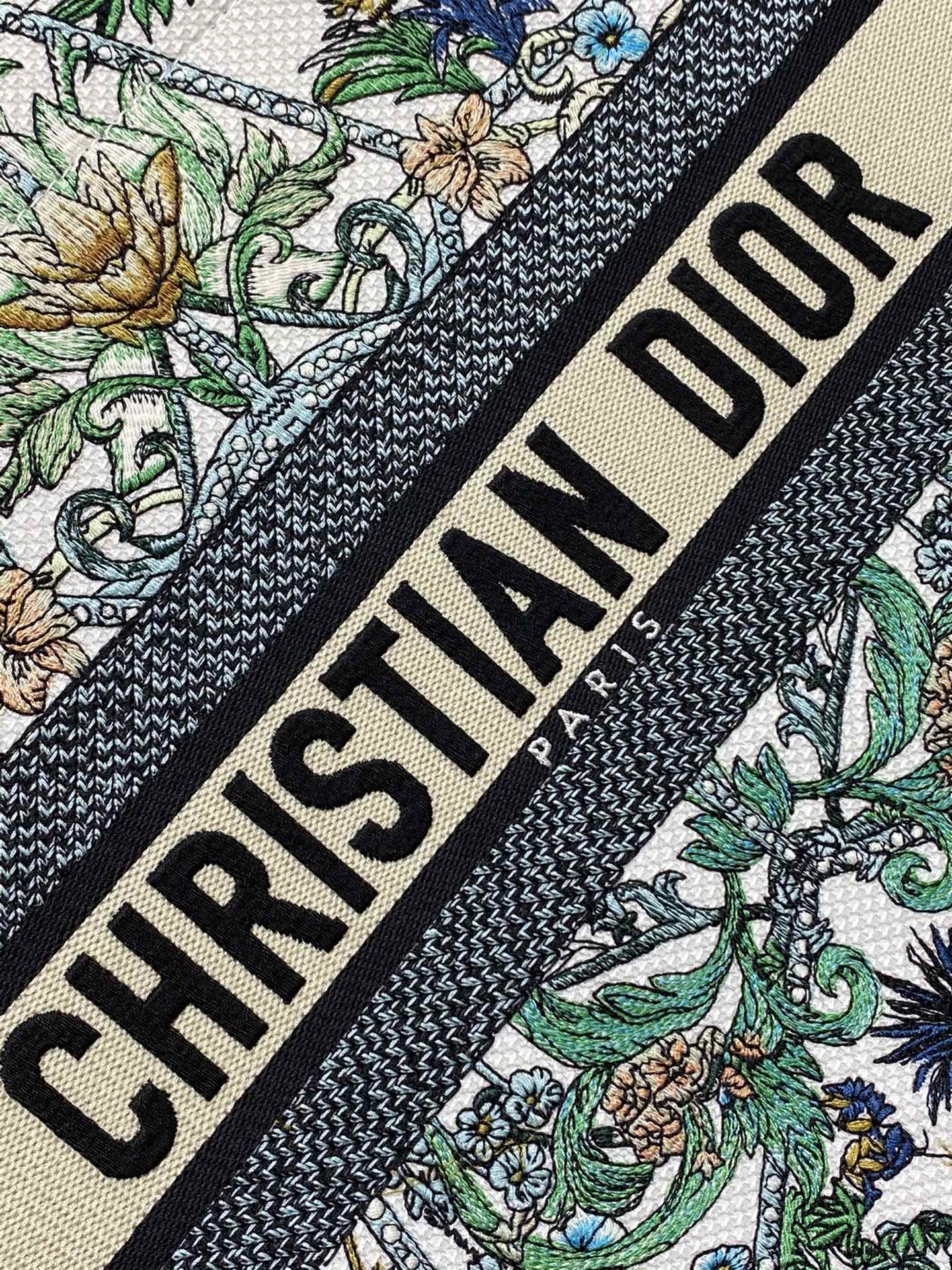 迪D家-Book Tote 2023春夏系列 浪漫花刺繡 中號