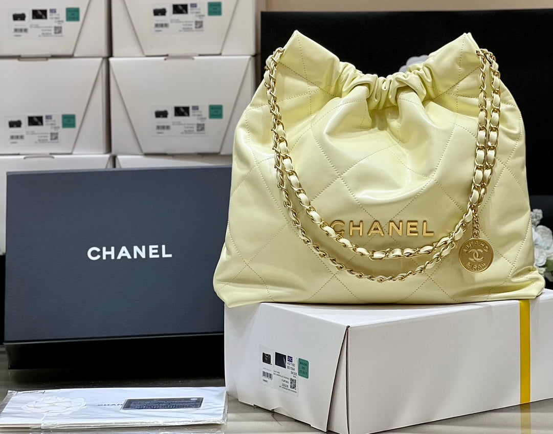 小香家-2023春夏新款 22BAG 中號 小雞黃