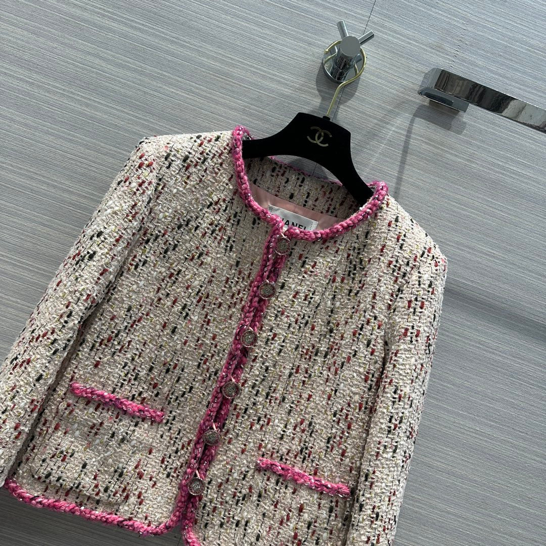 小香家-2403 24早春新品短撞色邊小外套