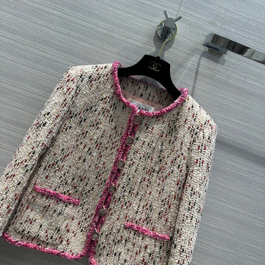 小香家-2403 24早春新品短撞色邊小外套