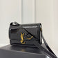 聖Y羅-BOX SAINT LAURENT 豆腐包 大號 漆皮黑色