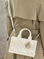 熱銷款 迪D家-Book Tote 背帶托特包 白色 Mini