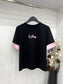 賽C家-2404 24新款甜美系撞色TEE 黑色