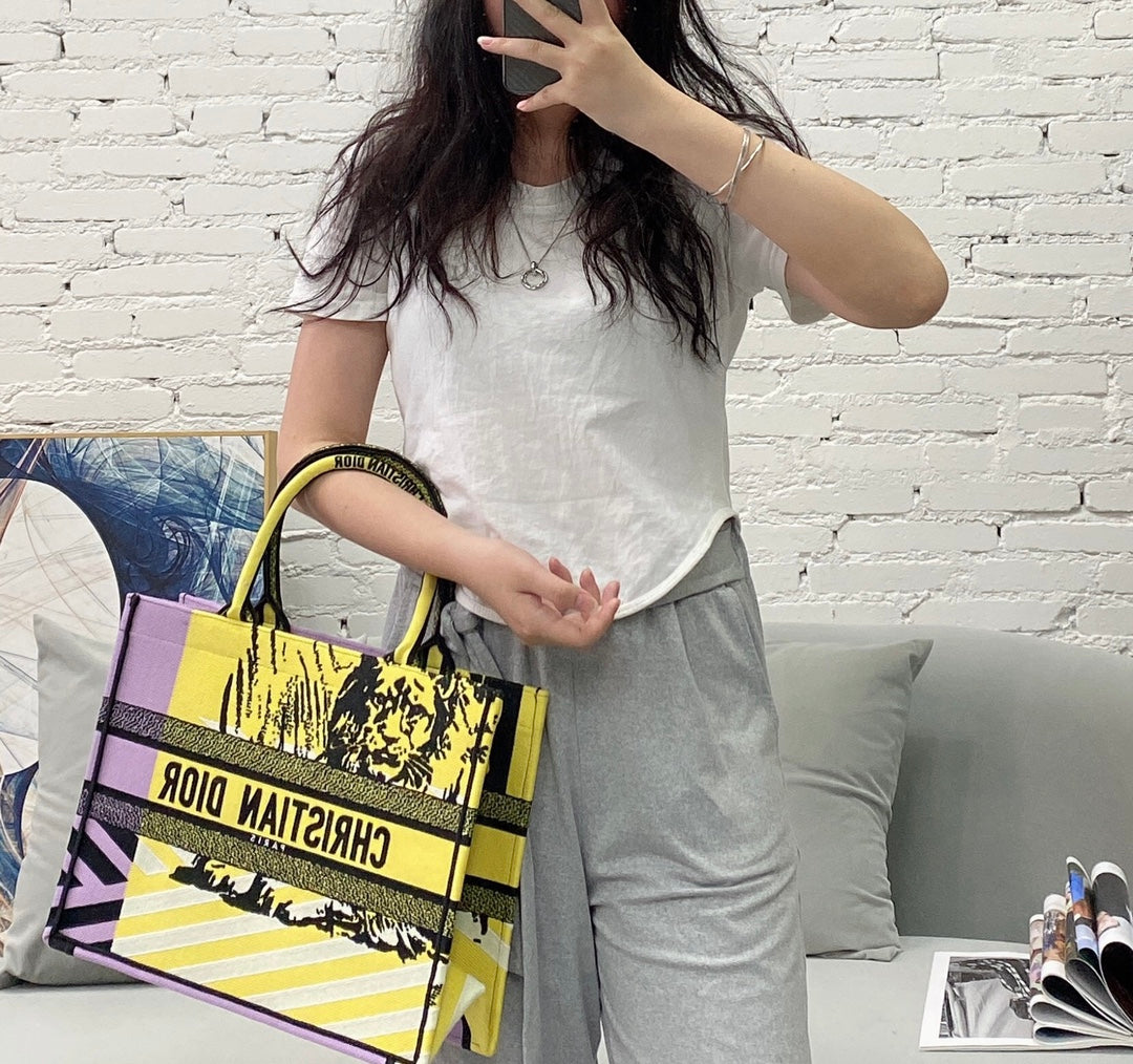 迪D家-Book Tote 黃色獅子 中號