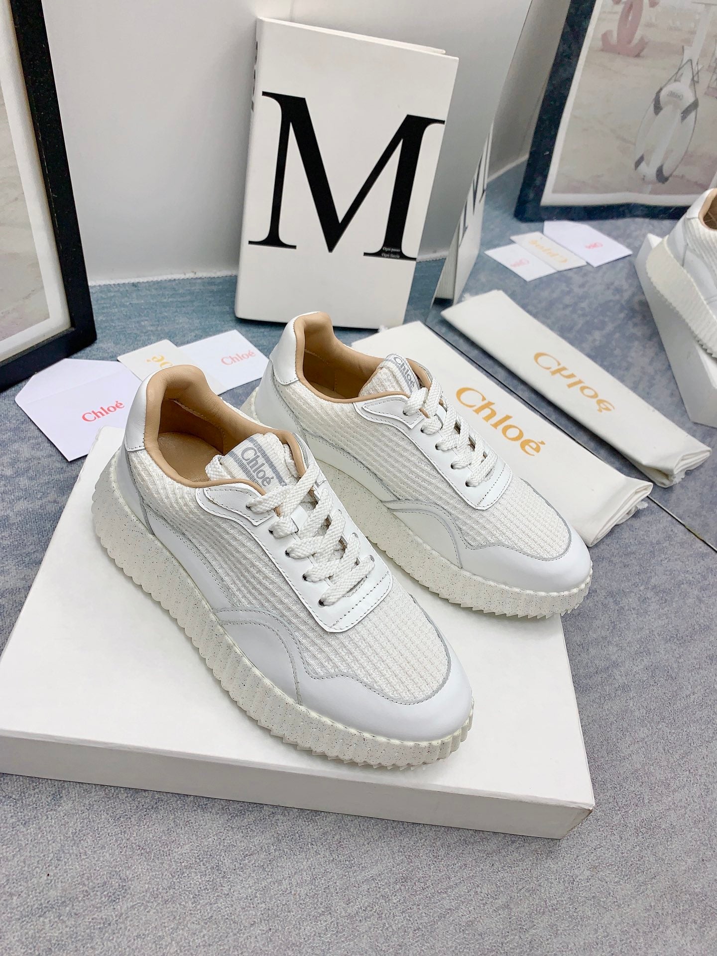 克羅C-Nama sneaker彩虹系列 運動鞋 白色