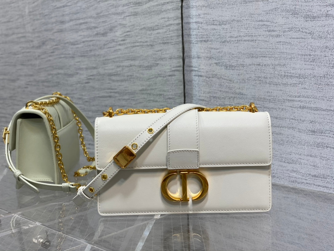 迪D家-30Montaigne 手袋 白色 21CM
