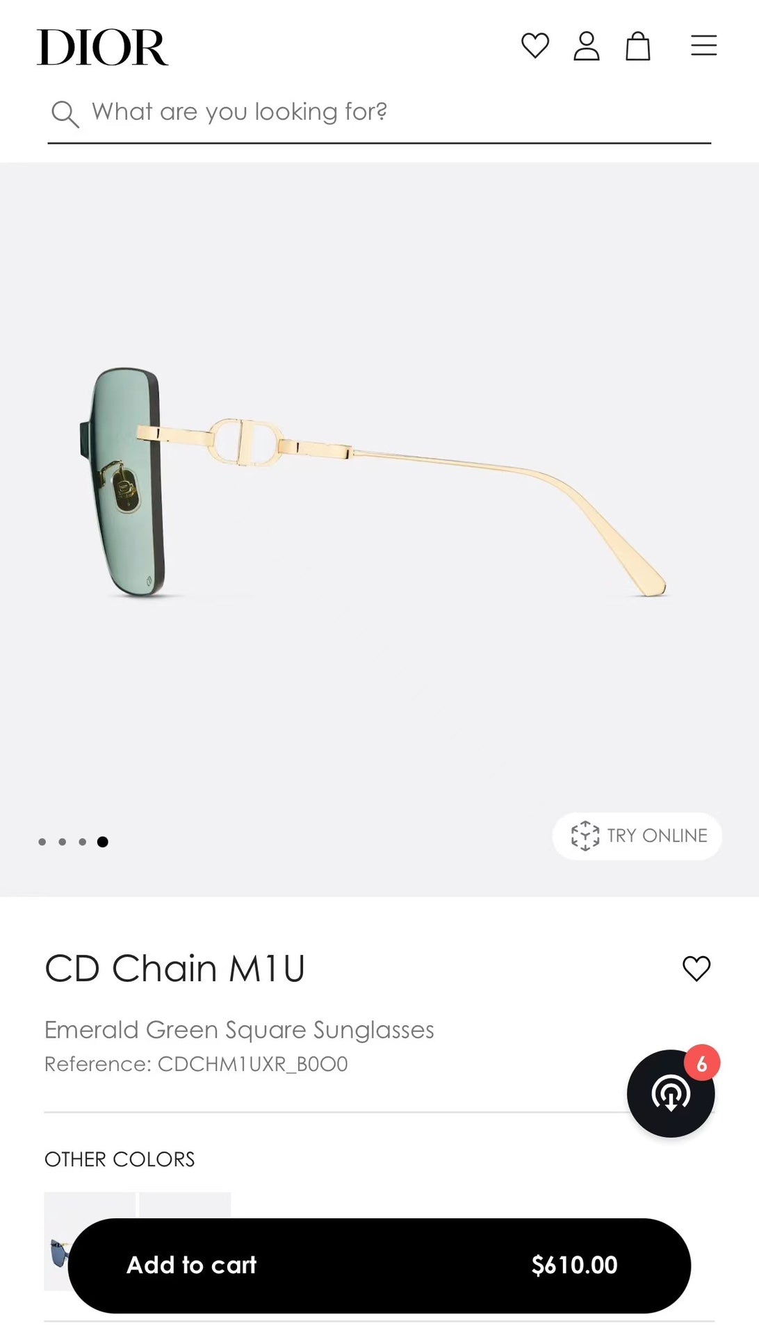 迪D家-墨鏡 RMODCD CHAIN M1U 140-0-135 藍色