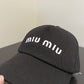 穆m家-刺繡LOGO棒球帽 黑色