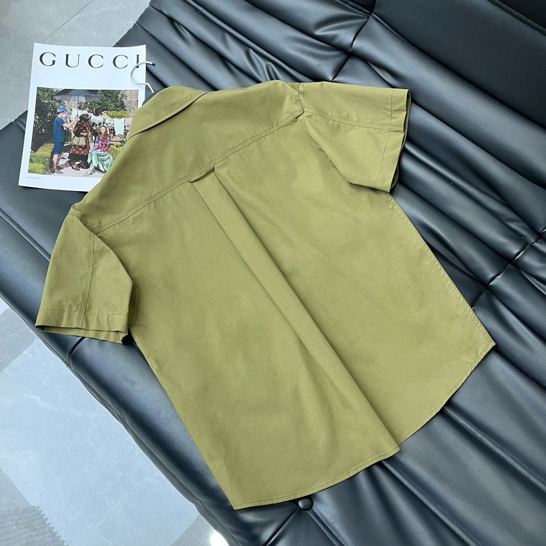 迪D家-2403 24新品上架短袖刺繡襯衫