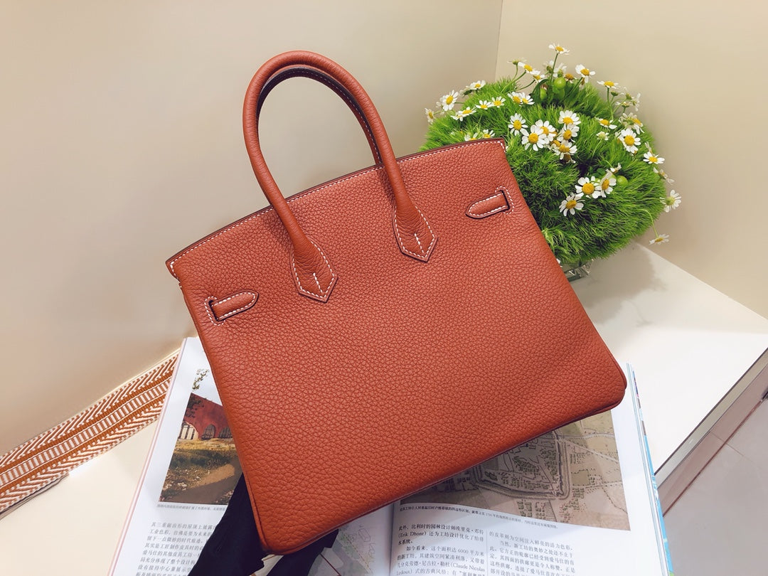 小愛款-Birkin 25 Togo 楓葉棕 金扣