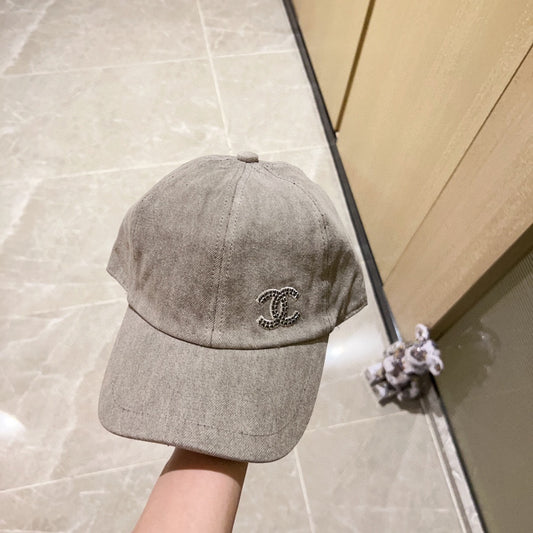 小香家-2023春夏新款 刺繡帽球帽 灰色