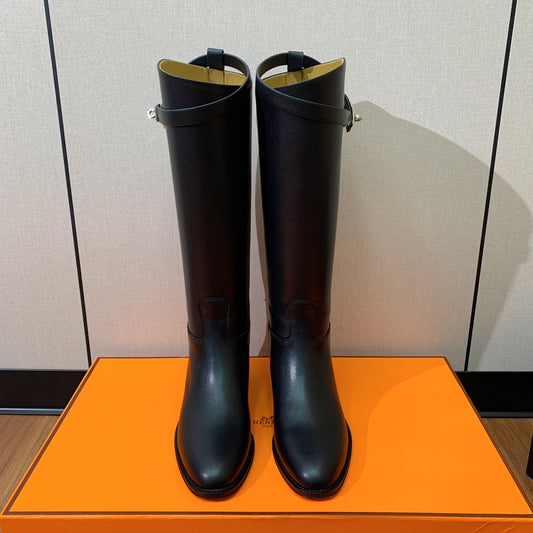 小愛款-kelly扣騎士靴 黑色