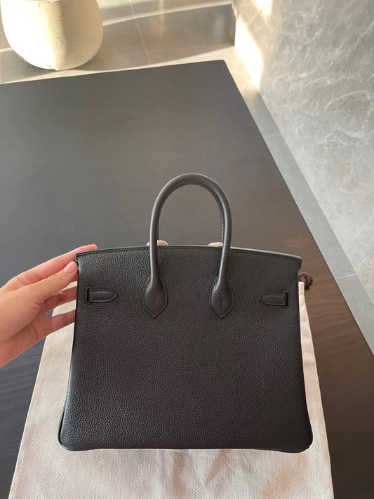 熱銷款 小愛款-Birkin 25 Togo 黑色 金扣