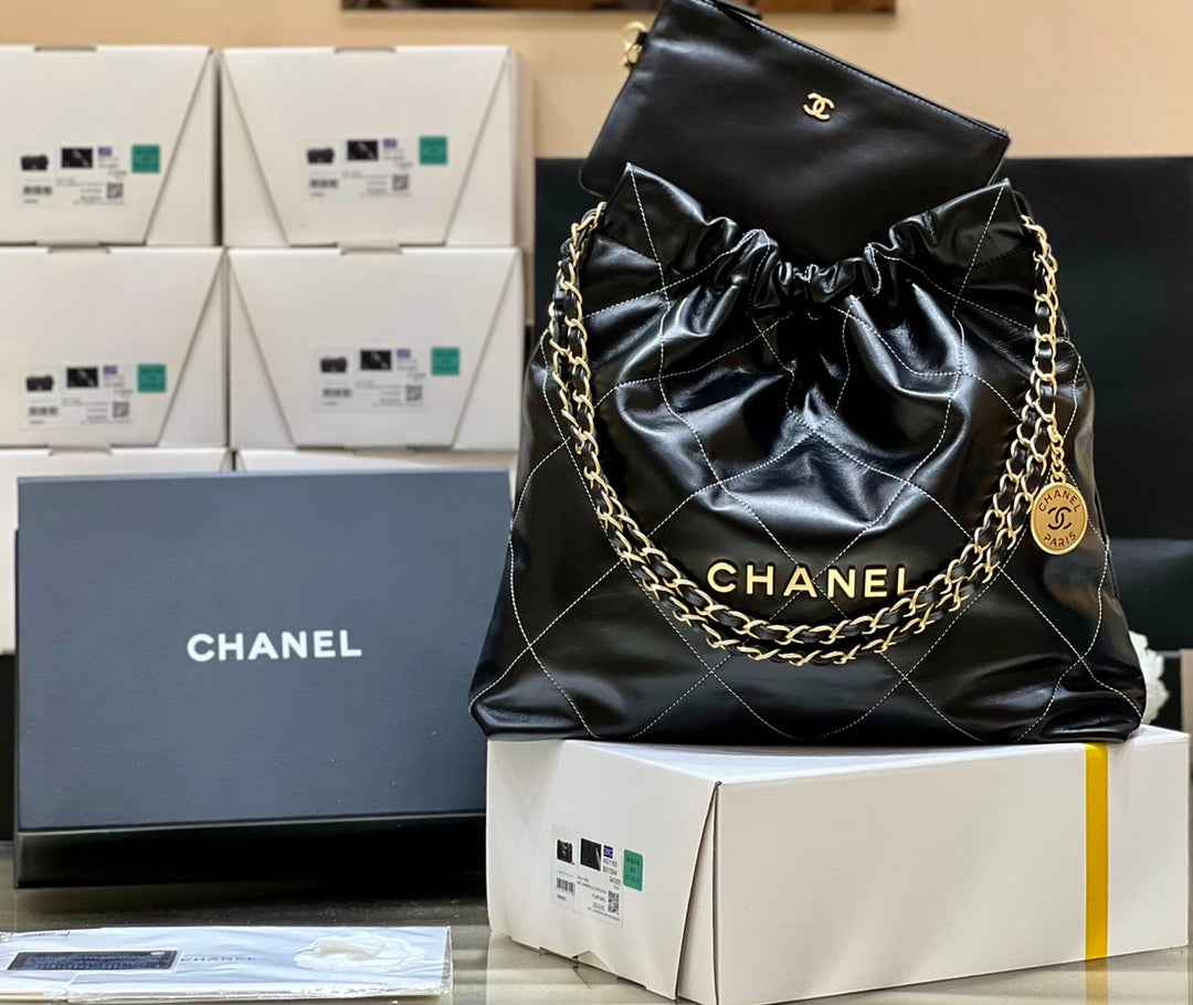 小香家-2023早春度假系列 22Bag 中號 黑色
