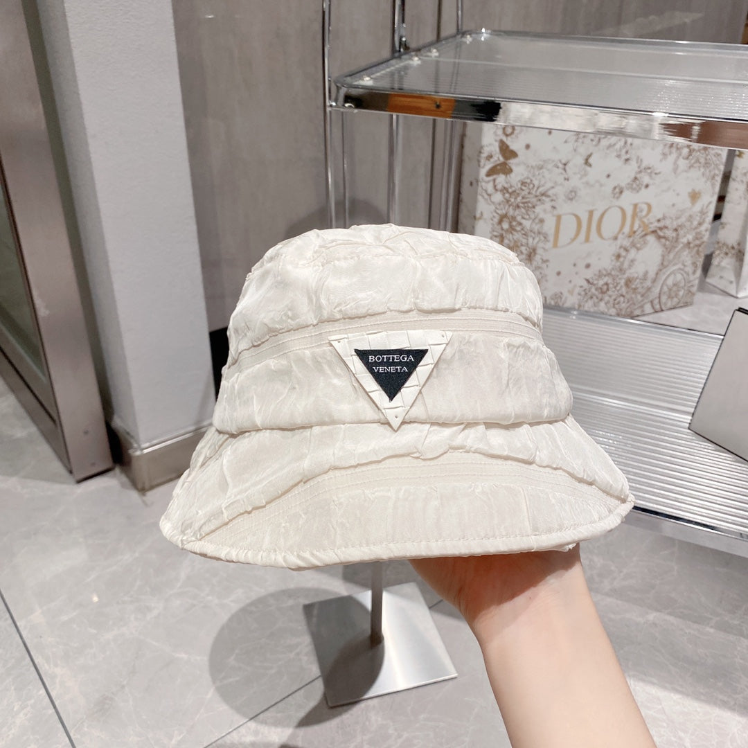 B編織-2023早秋新款 漁夫帽 白色