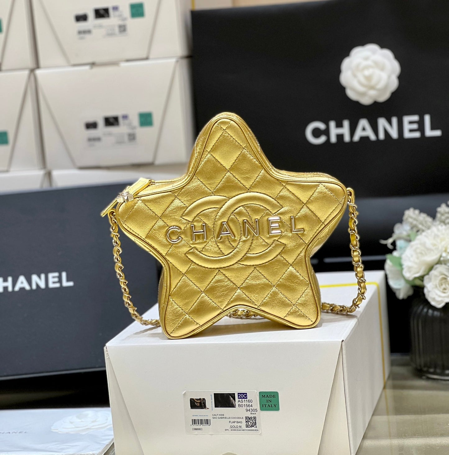 小香家-Chanel 24c 早春度假系列限量版 星星包 金色