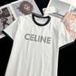 賽C家-2403 24早春新品虛線字母logoTEE 白色