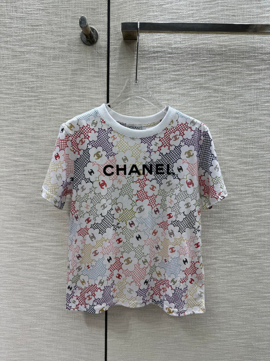 小香家-2403 重工珠片圓領短袖TEE