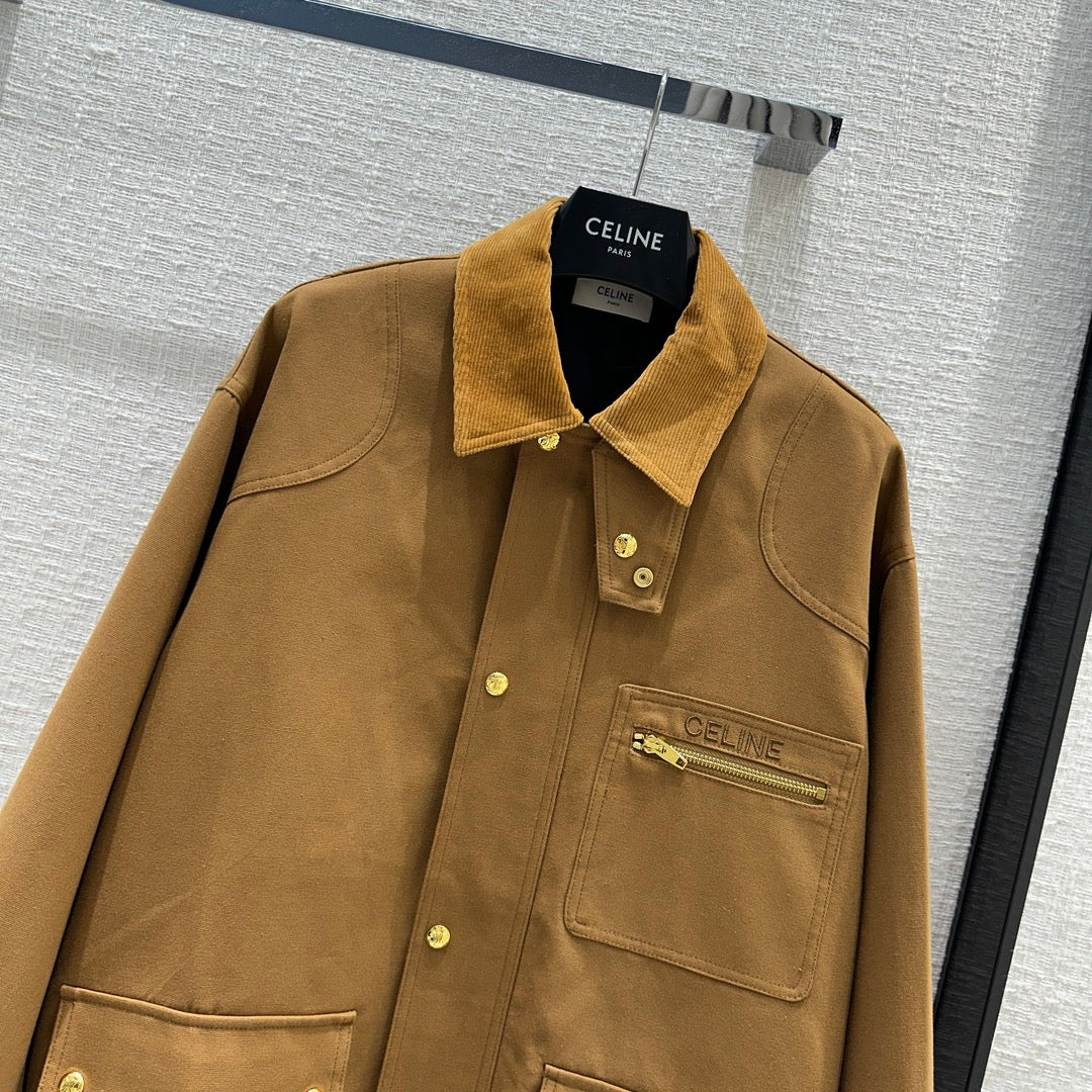 賽C家-2403 中性風工裝口袋夾克外套