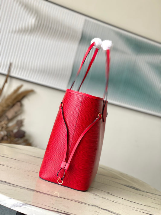 路L家-M12195 Neverfull MM手挽袋 紅色