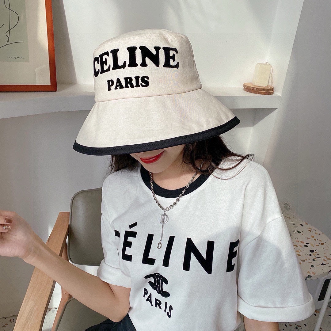 賽C家-秋季新款英文字母漁夫帽 白色
