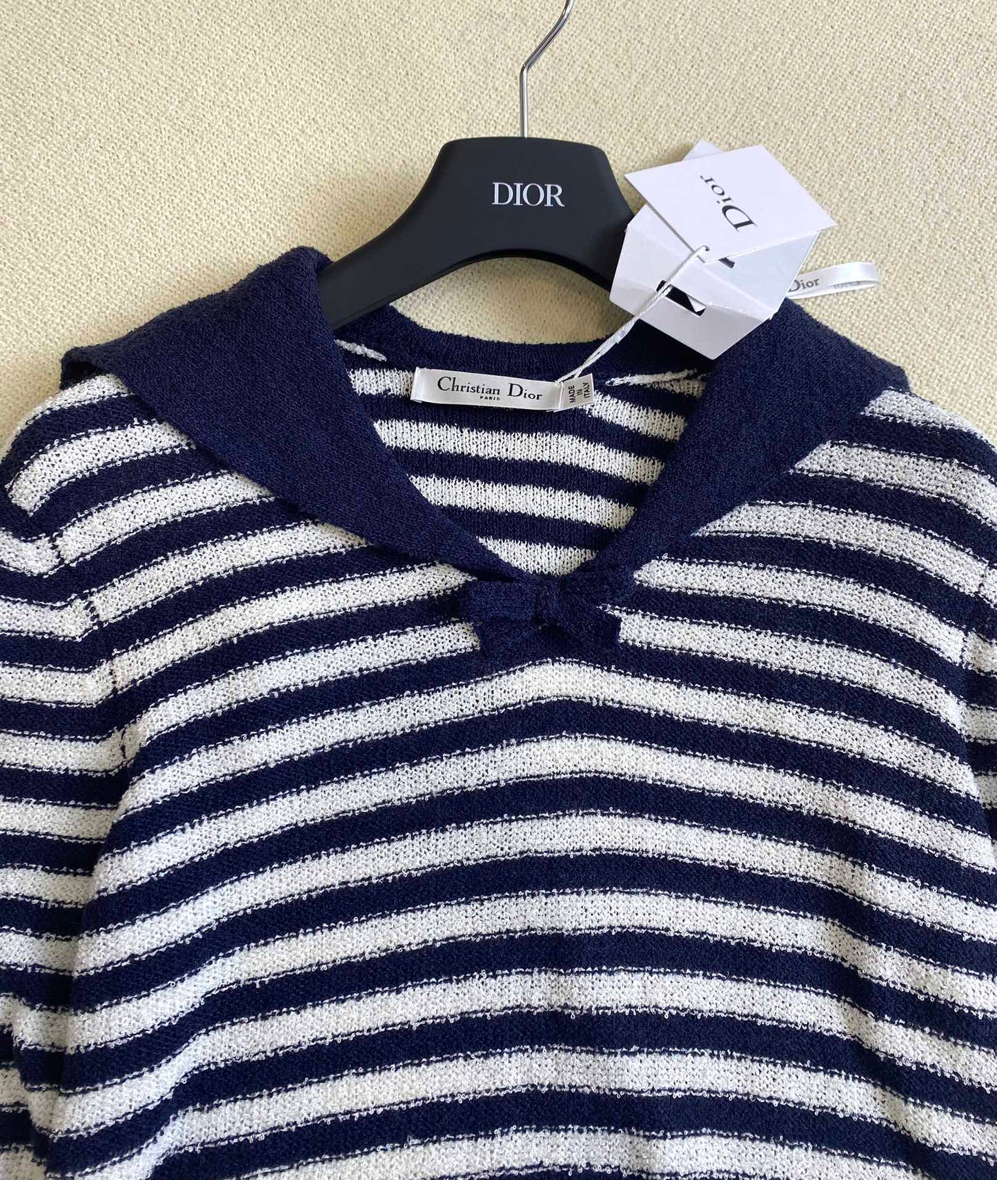 迪D家-2403 早春新品海軍領長袖開衫