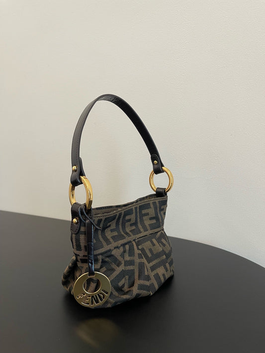 芬F家- 老花中古小元寶手提包