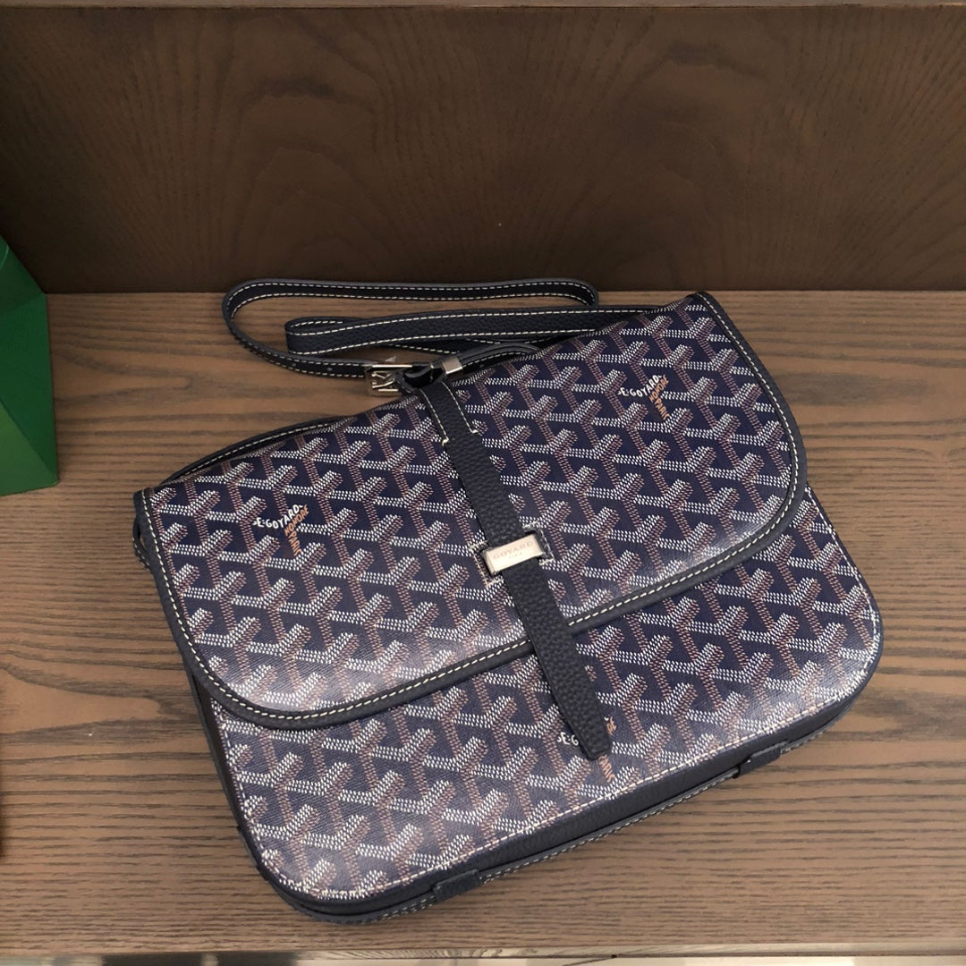 戈G家-Goyard 郵差包 深藍色
