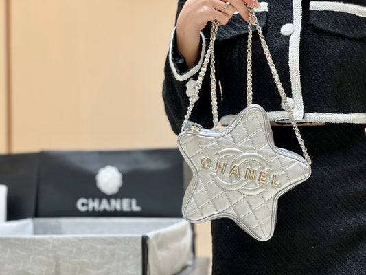 小香家-Chanel 24c 早春度假系列限量版 星星包 銀色