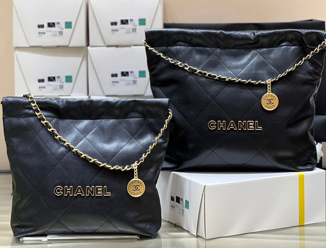 小香家-牛皮球紋顆粒22bag垃圾袋包 黑色