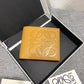 羅L威-Brand bifold wallet系列男士對折短夾 黃色