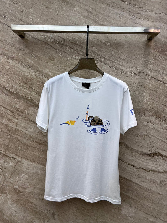 芬F家-2403 24春夏新款童趣印花短袖TEE