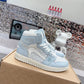 路L家-Air Jorda 1 Low AJ1 高筒運動鞋 聯名款 水藍色