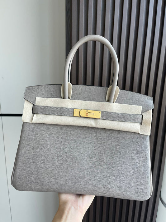 小愛款-Birkin 30 Togo 瀝青灰 金扣