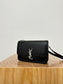 熱銷款 聖Y羅-BOX SAINT LAURENT 豆腐包 大號 黑色銀扣