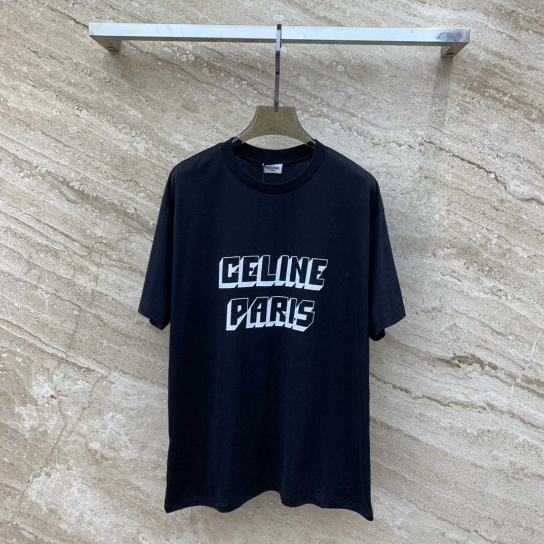 賽C家-2403 裂紋3D效果印花短袖TEE