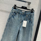 賽C家-2403 24早春新品側印直筒牛仔褲