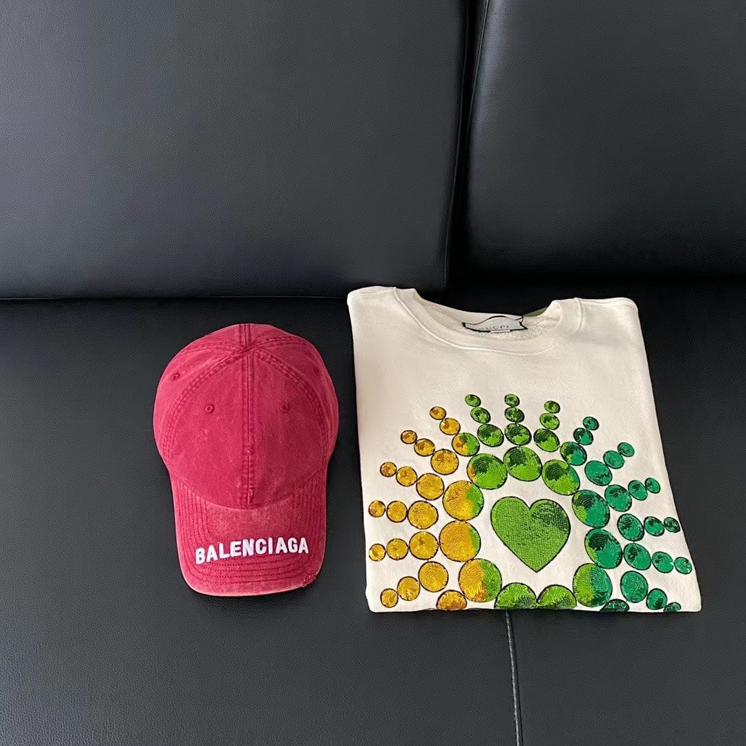 巴黎世-刺繡棒球帽 桃紅色