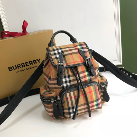 巴B家-The Rucksack 彩虹款深色军旅背包 小號