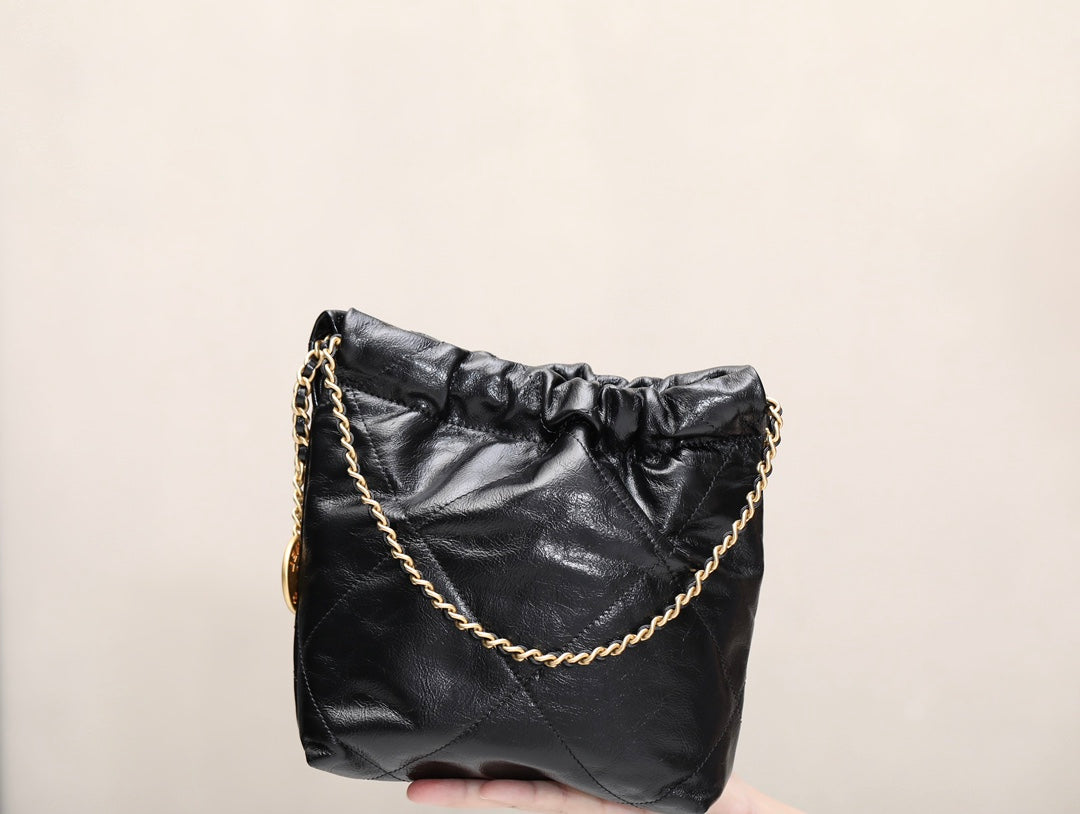 小香家-2023春夏新款 22BAG Mini 黑色珍珠