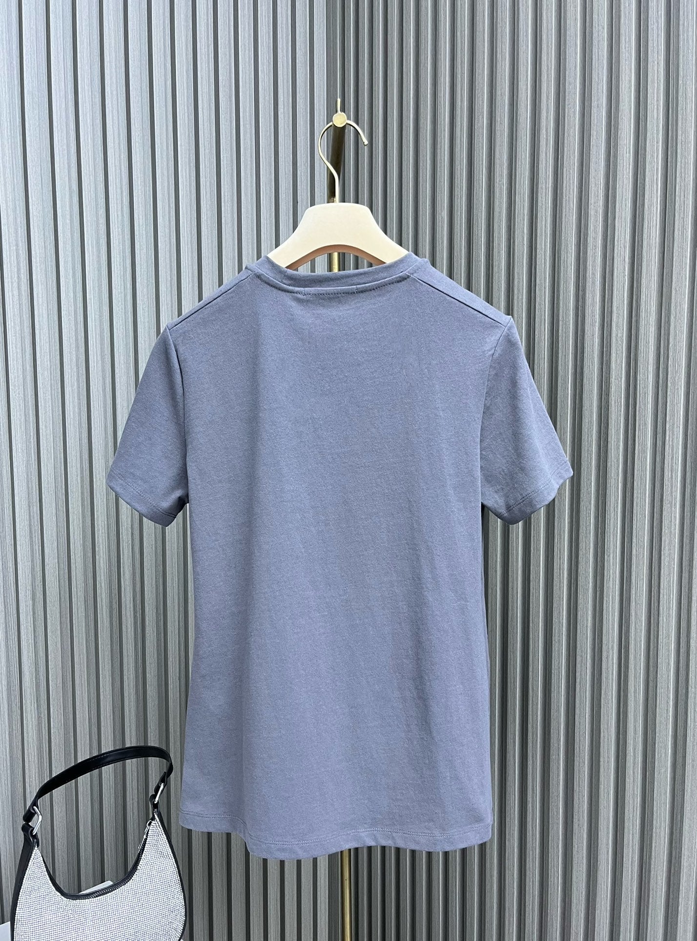 迪D家-2403 24新品上架圓領太陽印花TEE 藍色