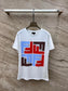 芬F家-2403 24SS春夏新款 logo字母印花短袖TEE 紅色
